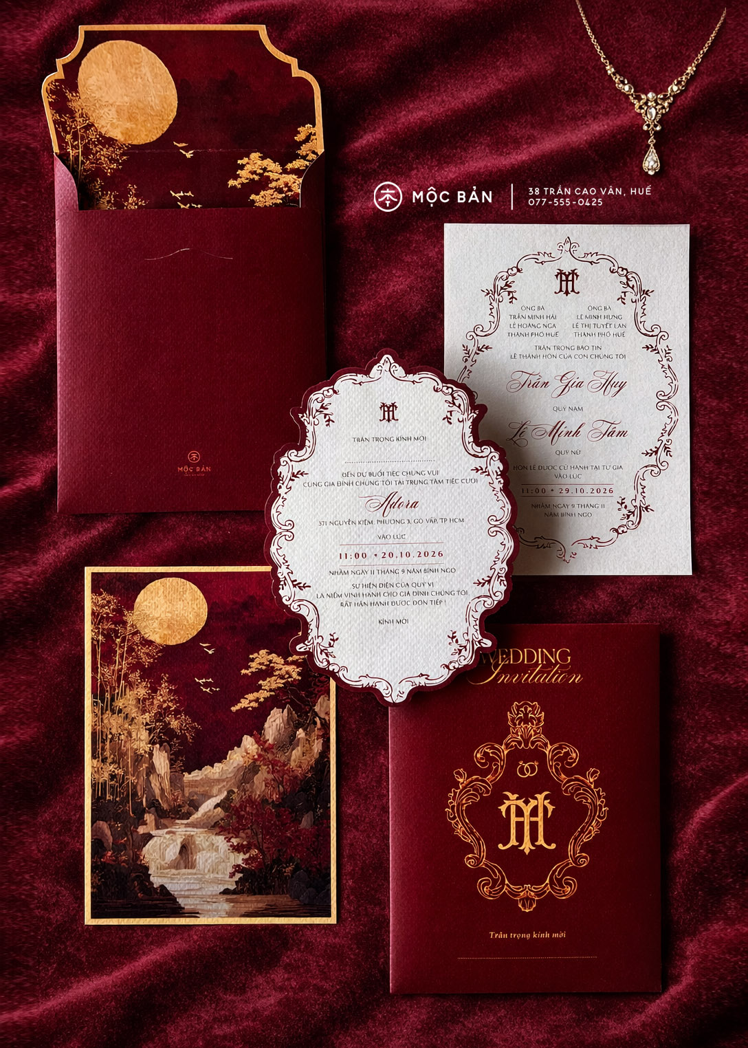 A Crimson Symphony of Heritage & Love
