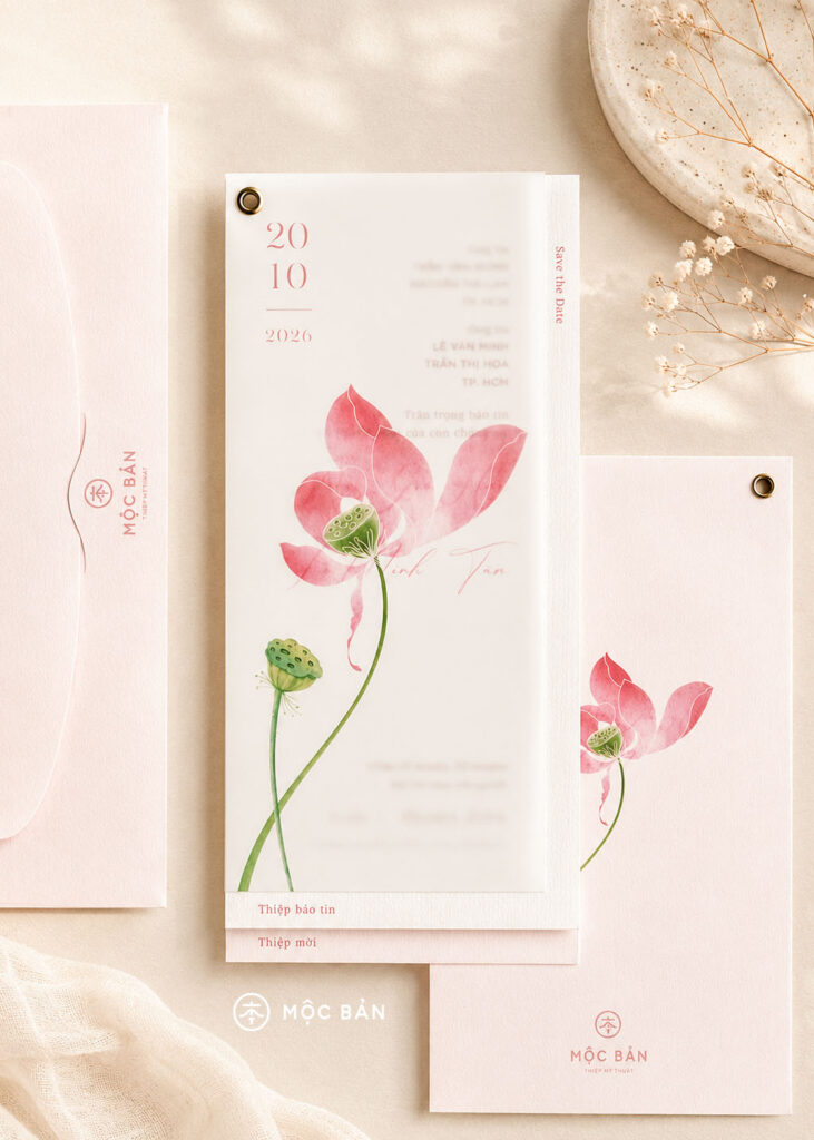 Soft Blush Wedding Invitation