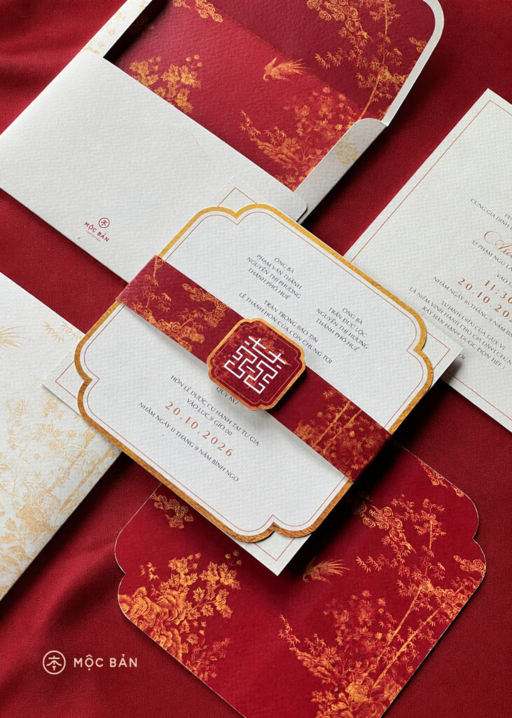 Mộc Bản | Timeless Oriental Elegance | Thiệp cưới phong cách Á Đông