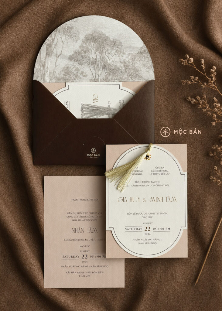 Mộc Bản | Velvet Arch Invitation